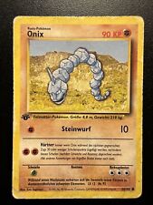 Tarjeta Pokémon - Onix 56/102 - 1. Edition - First Edition-Base Set 1999 - Alemán segunda mano  Embacar hacia Argentina