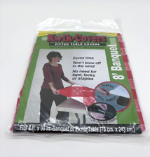 Capa de toalha de mesa ajustada 8 pés elástica impermeável piquenique interno externo nova comprar usado  Enviando para Brazil