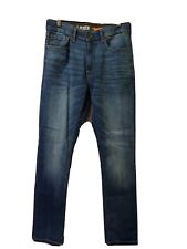 Jeans masculino Lazer Flex Tech 30x32 fino reto azul elástico bolsos com zíper comprar usado  Enviando para Brazil
