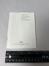 Iwc operating instructions for sale  Birmingham