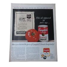 1963 Campbell's Tomato Soup / Bulova Sea King Watch -  Vintage Print Ad for sale  Shipping to South Africa