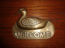 Brass duck welcome for sale  Austin