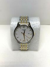 Tissot mens Tradition Stainless Steel Dress Watch Grey & Yellow Gold $450 Retail, used for sale  Shipping to South Africa