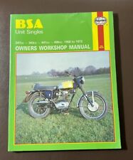Bsa unit singles for sale  CHESTERFIELD