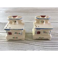 Vintage Branco Azul Vermelho Fogão de Flores Forno Sal e Pimenta Shakers Japão comprar usado  Enviando para Brazil