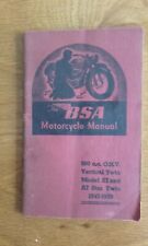 Bsa motor cycle for sale  NUNEATON