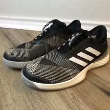 ADIDAS Adizero Ubersonic 3.0 Tennis, Pickleball, Shoes Black White Men's Size 9, used for sale  Shipping to South Africa