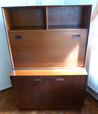 Vintage Original 1960s G-Plan Pull-down Bureau & Cupboard Unit with Shelf Below for sale  Shipping to South Africa
