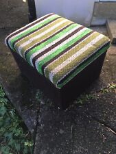 Upholstered seat pouffe for sale  UK