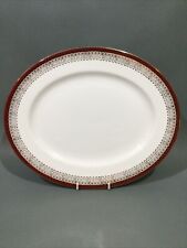 Used, Royal Grafton Bone China “ Majestic Maroon “ Oval Meat Dish / Serving Platter for sale  Shipping to South Africa