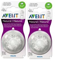 Teat natural Philips Avent flujo lento (1M+) - 2 piezas (4 piezas), usado segunda mano  Embacar hacia Argentina