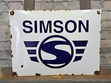 SIMSON + BONUS*, Emaliowany znak Emaliowany znak Tabliczka Insegna Letrero Signo na sprzedaż  Wysyłka do Poland