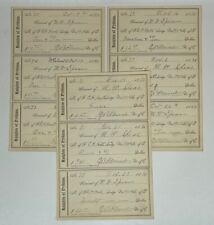 Antiguo Caballeros de Pitias Recibos de Papel 1886 Lote de 3 Hojas Diario Basura, usado segunda mano  Embacar hacia Argentina