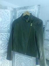 Leather khaki jacket for sale  CHICHESTER