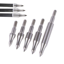 6pcs 75-300gr Archery Arrowheads Field Points Steel Tips Broadhead Bow Target, used for sale  Shipping to South Africa