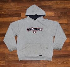 Quicksilver Vintage Hoodie Sweatshirt Surf Ski Skate Boards Gray Men’s M 90s Y2K for sale  Shipping to South Africa