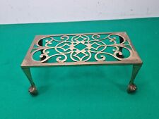 Large 27.5 cm Brass Plant Pot Stand, used for sale  Shipping to South Africa