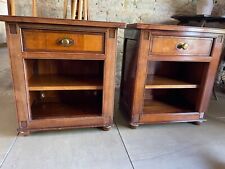 Bedside cabinets mahogany for sale  PULBOROUGH