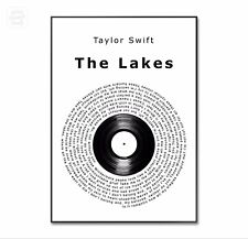 Lakes lyric swiftie for sale  STOKE-ON-TRENT