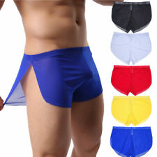 Cuecas boxer masculinas sexy transparente transparente shorts de malha baús cuecas comprar usado  Enviando para Brazil