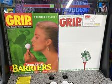 1996 Grip "The Handle on Bay Area Golf" revista edição de estreia #1 e #2 com cartão comprar usado  Enviando para Brazil