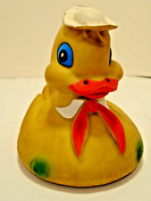 Squeak Sailor Rubber Duck Yellow Squeaky Toy 5" x 5"x 4" Works Nice Condition for sale  Shipping to South Africa
