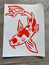 Koi Carp Fish Sticker Vinyl Decal. Wall Art, Car, Garden, Pond, Glass, Window for sale  Shipping to South Africa