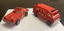 Carros de brinquedo de plástico vintage Arco Play Wheels, Ambulance and Fire Chief comprar usado  Enviando para Brazil