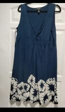 Vestido sem mangas Style & Co plus size 1X comprimento do joelho azul marinho e branco  comprar usado  Enviando para Brazil