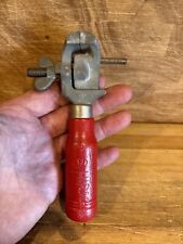 Used, Vintage USA Wood Handel Jewelers Gunsmith Hand Held Vice Clamp Tool Machinist for sale  Shipping to South Africa