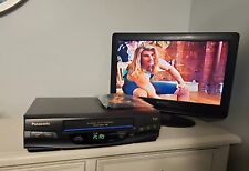 Usado, Gravador e cabos Panasonic Blue Line VCR VHS toca-fitas vídeo cassete PV-4520 comprar usado  Enviando para Brazil