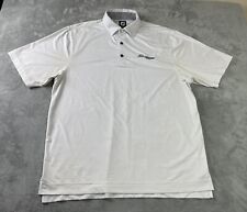 Camisa polo de golfe FootJoy masculina grande FJ White Desert Horizons campo de golfe •poços•, usado comprar usado  Enviando para Brazil