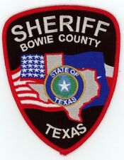 TEXAS TX BOWIE COUNTY SHERIFF BONITO PARCHE DE HOMBRO POLICÍA segunda mano  Embacar hacia Argentina