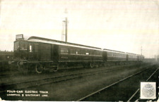 Usado, Cartão postal de 1905 Lancashire & Yorkshire Railway edição oficial quatro carros elétricos comprar usado  Enviando para Brazil