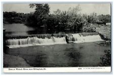 Usado, 1908 Presa en el río Wabash Water Fall Fuente Effingham Illinois IL Postal Publicada segunda mano  Embacar hacia Argentina