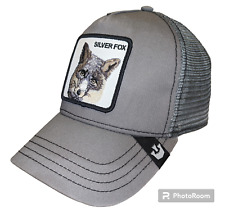 Goorin Bros SILVER FOX Mesh Trucker Hat THE FARM Patch Snapback Adjustable Gray for sale  Shipping to South Africa