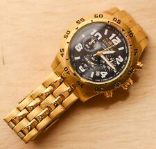 Relógio de mergulho masculino INVICTA folheado a ouro cronógrafo quartzo 1491 comprar usado  Enviando para Brazil