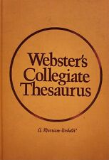 Webster collegiate thesaurus for sale  Charles Town