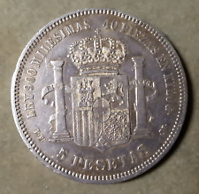 Spagna pesetas 1871 usato  Sassari