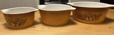 Rare Vintage Pyrex Old Orchard 473/474/475-B 1QT/1.5QT/ 2.5QT Casserole SET for sale  Shipping to South Africa
