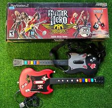 PS2 Aerosmith Limited Edition Guitar Hero Bundle 2 SG Guitars Guitars Only W Box for sale  Shipping to South Africa