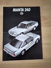 Opel Manta 240 brochure sheet Opel, used for sale  Shipping to South Africa