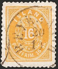 Islanda 1873 stemma usato  Palermo
