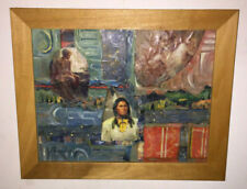 Original Encaustic Collage Modern Impressionism Jan Geoghegan Signed CT. Artist for sale  Shipping to Canada