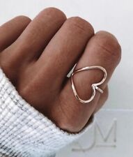 Anillo Corazón Único Plata Esterlina 925 Hecho a Mano Mujeres Joyería Regalo para Ella AM-231, usado segunda mano  Embacar hacia Argentina