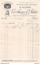 1909 facture .suzor d'occasion  France