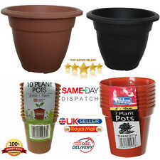 Plant Large Bell Pots Plastic Flower Patio Garden Round Planter Pots Outdoor New for sale  Shipping to South Africa