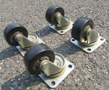 Set wheels swivel for sale  Shipping to Ireland
