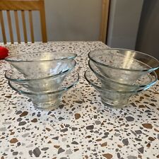 Firna Indonesia Clear Glass Dessert Bowls Set Of 6 for sale  Shipping to South Africa