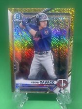 Keoni Cavaco 2021 Bowman Chrome Prospects Gold Shimmer Refrator/50 #BCP-73 comprar usado  Enviando para Brazil